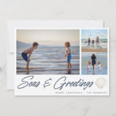シーズ&グリーティングコースタルファミリーホリデーカード シーズンカード (正面)