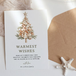 シーズ&グリーティングシェルツリークリスマス シーズンカード