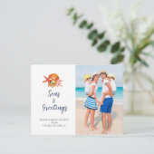 シーズ&グリーティングシーシェルフォトホリデーポストカード シーズンポストカード (スタンド正面)