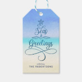 シーズ&グリーティングスクリプトクリスマスビーチ ギフトタグ (正面)