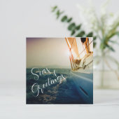 シーズ&グリーティングス航海のクリスマスホリデーカード カード (スタンド正面)