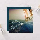 シーズ&グリーティングス航海のクリスマスホリデーカード カード (正面/裏面インサイチュ)