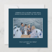 シーズ&グリーティングス航海のクリスマスホリデーカード カード (裏面)