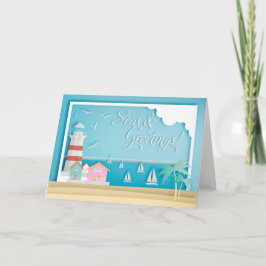 シーズ&グリーティングズシーサイドホリデー カード