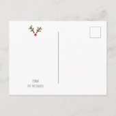 シーズ&グリーティングビーチクリスマスとルドルフ ポストカード (裏面)