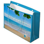 シーズ&グリーティングビーチクリスマス ラージペーパーバッグ (正面アングル)