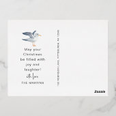 シーズ&グリーティングビーチテーマ写真 箔シーズンポストカード (裏面)