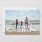 シーズ&グリーティングビーチファミリーフォトクリスマスカード シーズンカード (正面)