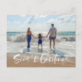 シーズ&グリーティングファミリーフロリダビーチ写真 シーズンポストカード (正面)