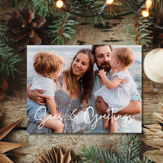 シーズ&グリーティングファミリーフロリダビーチ写真 シーズンポストカード