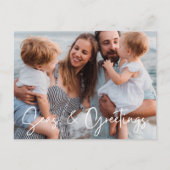 シーズ&グリーティングファミリーフロリダビーチ写真 シーズンポストカード (正面)