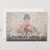 シーズ&グリーティングフォトクリスマスビーチウッド シーズンカード (正面)
