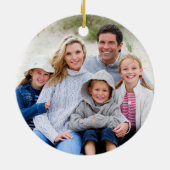 シーズ&グリーティングポインセチアいかり写真の戻り セラミックオーナメント (裏面)