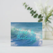 シーズ&グリーティング海ウェーブズホリデー ポストカード (スタンド正面)