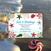 シーズ&グリーティング航海の海ビーチブルー シーズンカード