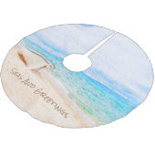 シーズ&グリーティング航海の魚釣りボート ブラッシュドポリエステルツリースカート (アングル)