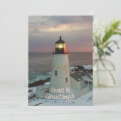 シーズ&グリーティング赤面クリスマスライトハウスカード (スタンド正面)