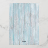 シーズNグリーティングシーシェルクリスマスフォト金ゴールド 箔シーズンカード (裏面)