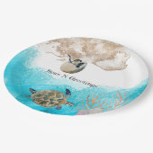 シーズNグリーティングズビーチ海ナプキンズ ペーパープレート (アングル)