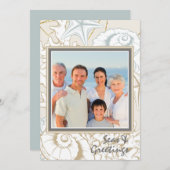 シーセエレガントルビーチマリーンパーソナライズされた写真 (正面/裏面)