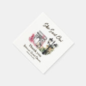 シーセドオイ パリ ブライダルシャワー パリジャンブランシュ スタンダードカクテルナプキン (角)