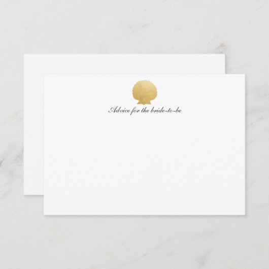 シーセフェイクル金箔 |海結婚のアドバイス アドバイスカード (正面/裏面)