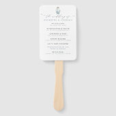 シーセモダンル航海のフォト結婚式 プログラム ハンドファン (正面)