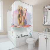 *~*シーセラピービーチヤングガールサンバスAR29 シャワーカーテン (インサイチュ)