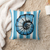 シーセルとストライプ海カラー クッション (ブランケット)