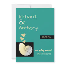 シーセルとハート、ビーチ結婚式