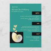 シーセルとハート、ビーチ結婚式 メニュー (正面)