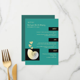 シーセルとハート、ビーチ結婚式 メニュー