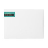 シーセルとハート、ビーチ結婚式 ラップアラウンドラベル (正面)