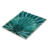 シーセルアールデコ – アクアマリンとアワビ タイル (側面)