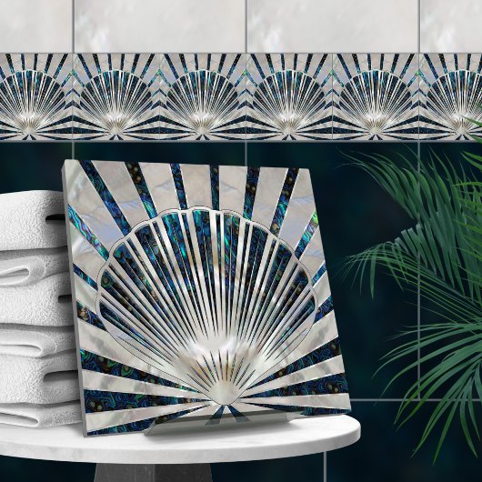 シーセルアールデコ – アワロシェルとパール タイル