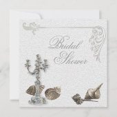 シーセルエレガントヴィンテージブライダルシャワー招待 招待状 (正面)