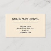 シーセルティール(緑がかった色)ベージュヴィンテージ海ビーチテーマ 名刺 (裏面)