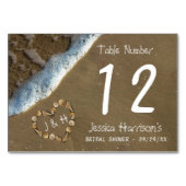 シーセルハートビーチブライダルシャワー テーブルナンバー (裏面)