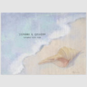 シーセルビーチサンドブルーホワイトウェーブデクページ 薄葉紙 (正面)