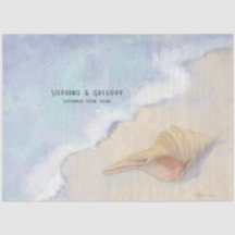 シーセルビーチサンドブルーホワイトウェーブデクページ