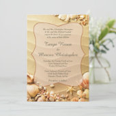 シーセルビーチサンド5x7結婚式招待状 招待状 (スタンド正面)