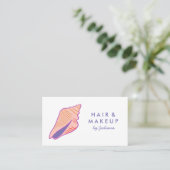 シーセルビーチシックエレガントパープルピンク 名刺 (スタンド正面)