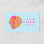 シーセルビーチシックエレガントピンクブルー 名刺 (正面)