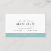 シーセルビーチハウスコテージB&Bレンタル 名刺 (裏面)