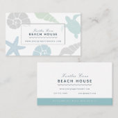 シーセルビーチハウスコテージB&Bレンタル 名刺 (正面/裏面)