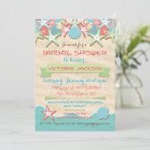 シーセルビーチブライダルシャワー招待状 招待状 (スタンド正面)