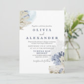 シーセルビーチブルー結婚式招待状 招待状 (スタンド正面)