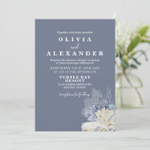 シーセルビーチブルー結婚式招待状 招待状 (スタンド正面)