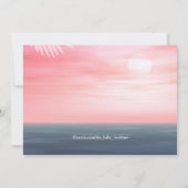 シーセルビーチベビーシャワー 招待状 (裏面)