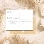 シーセルビーチ目的地の結婚式の日付を保存 案内ポストカード